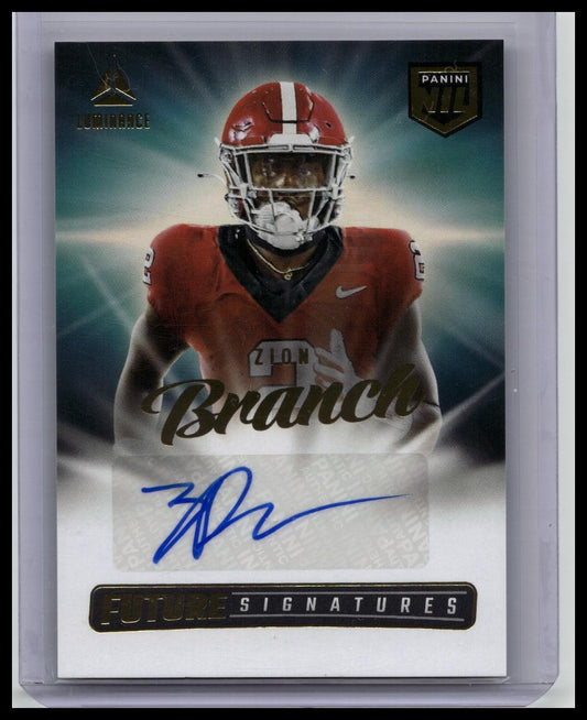 2025 Panini Luminance Zion Branch NIL Futures Signatures AUTO Rookie GEORGIA