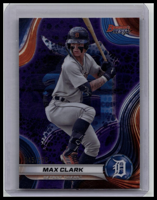 Max Clark 2024 Bowmans Best #TP-7 Top Prospects Purple Refractor /250