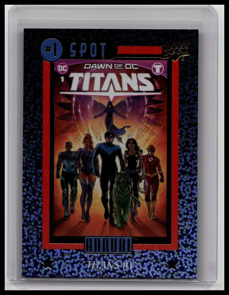 2023-24 Upper Deck DC Annual Number 1 Spot Sparkle /99 Titans #N1S-3