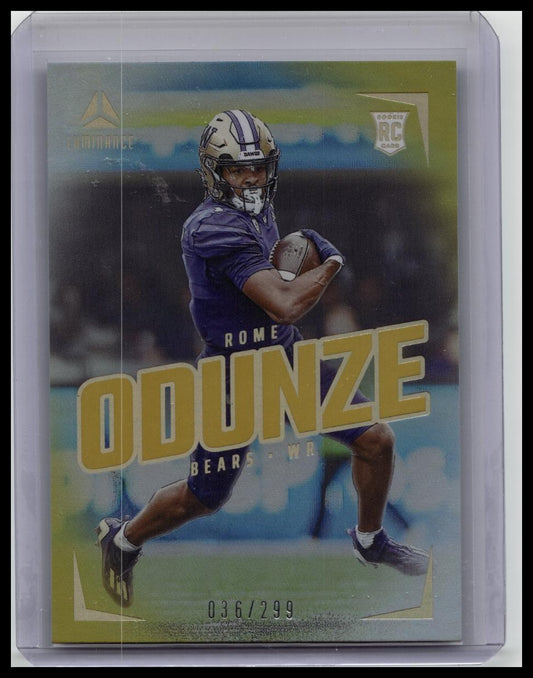 2024 Panini Luminance Rome Odunze Rookie Yellow /299