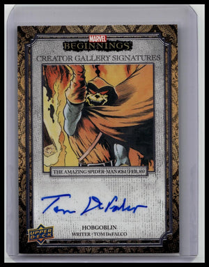 2022 Marvel Beginnings Vol 2 Series 1 Hobgoblin - Tom DeFalco #CG-TD Auto