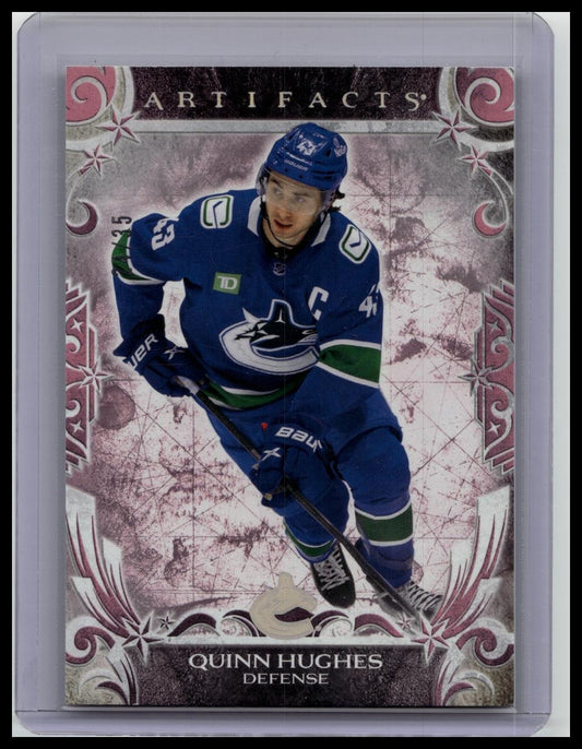 2024-25 Upper Deck Artifacts - Stars Quinn Hughes #141 Pink /35