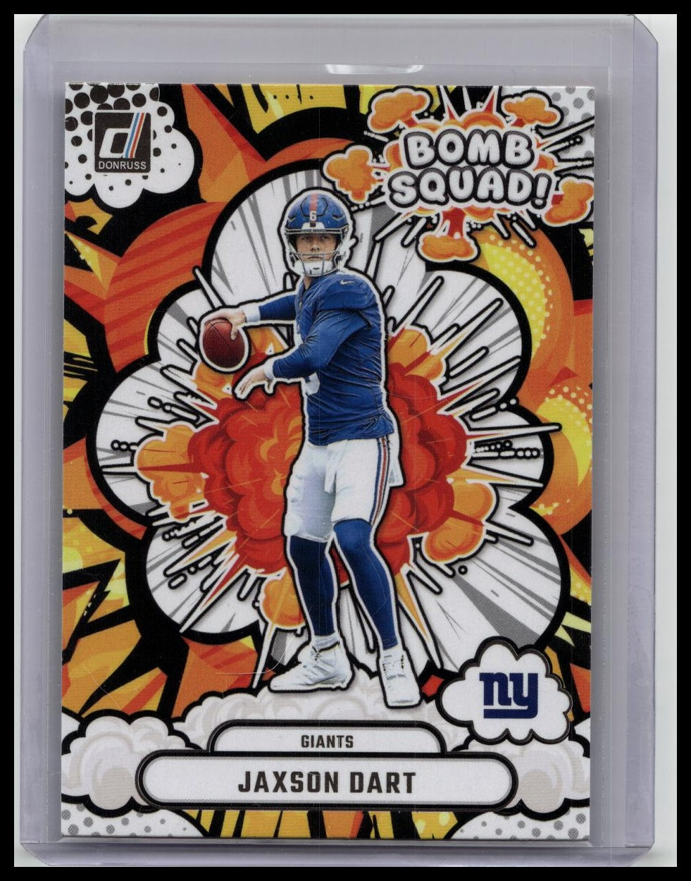 Jaxson Dart 2025 Panini Donruss Football Bomb Squad! RC BS-JDT Giant
