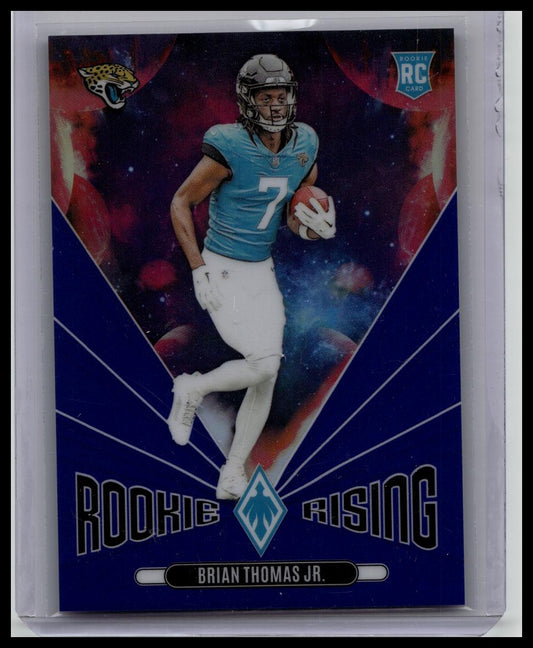 2024 Panini Phoenix Brian Thomas Jr. Rookie Rising RC Blue Rookie /50