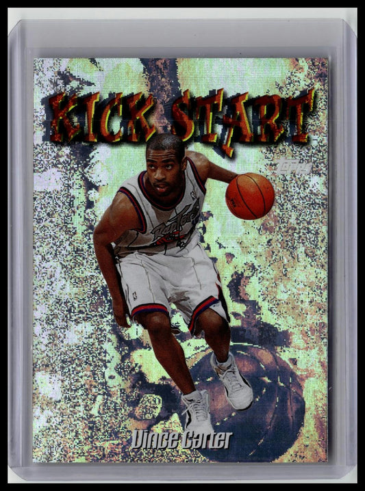 VINCE CARTER 1998-99 TOPPS BASKETBALL ROOKIE KICK START RAPTORS RC