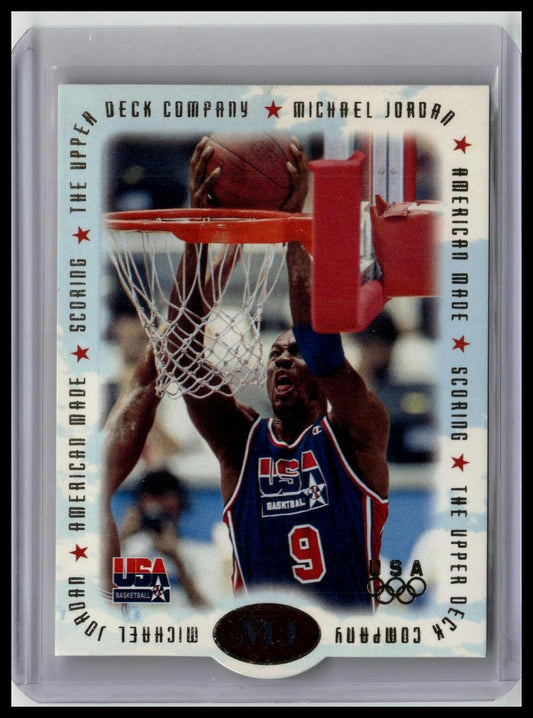 1996 Upper Deck TEAM USA MICHAEL JORDAN DIE CUT BULLS MJ M1