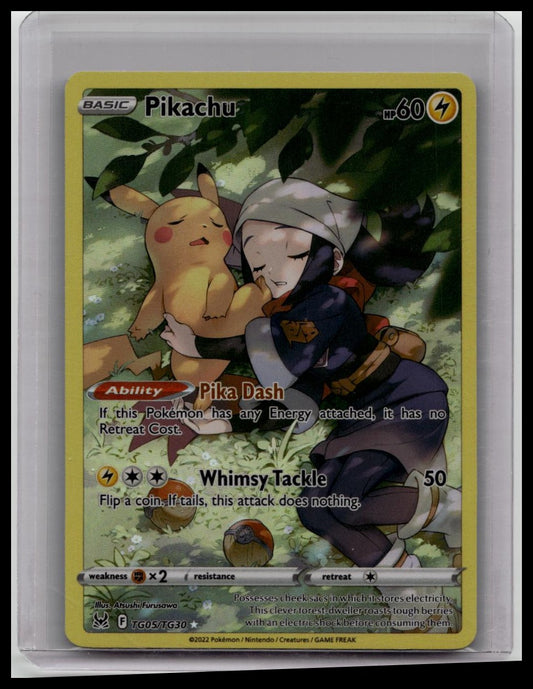 Pokemon TCG Pikachu TG05/TG30 Lost Origin Trainer Gallery Holo
