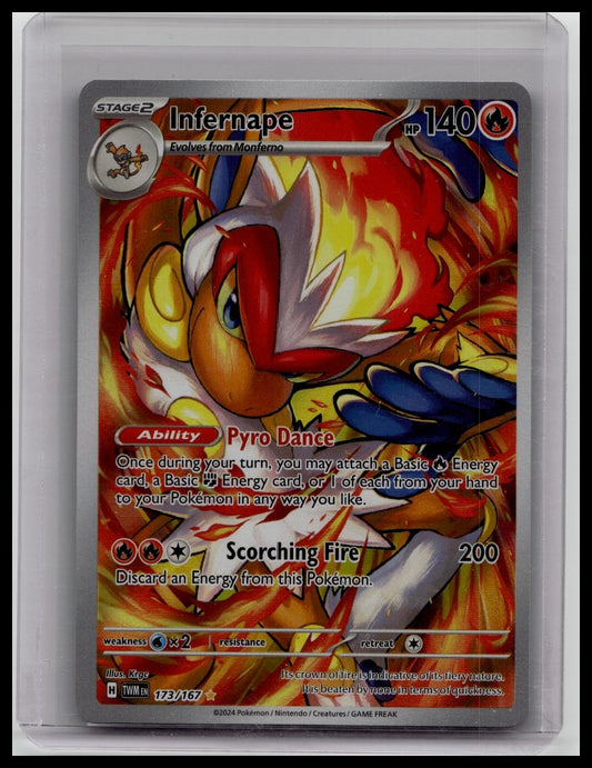 Pokemon Card - Twilight Masquerade - Infernape 173/167