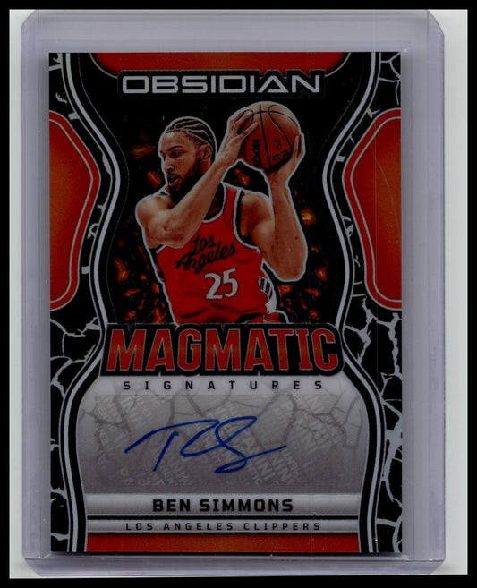 2024-25 Panini Obsidian Ben Simmons Magmatic Signatures MS-BEN /75