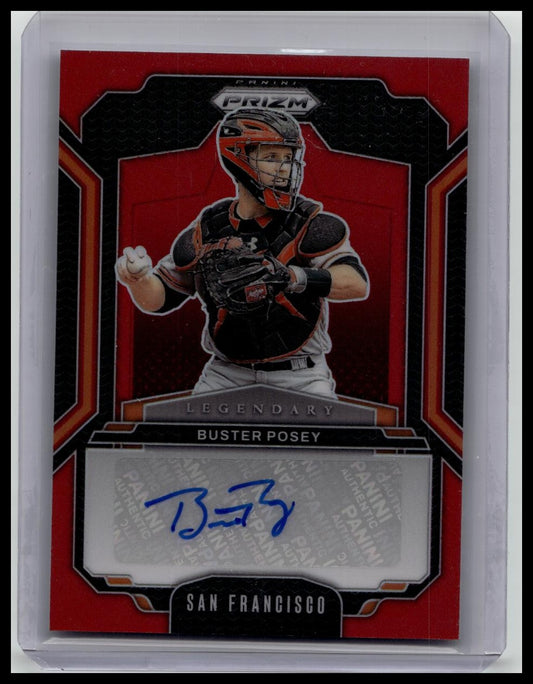 2025 Panini Prizm Baseball BUSTER POSEY LEGENDARY AUTO RED /99 #LS-BP