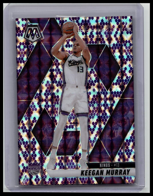 2024-25 Panini Mosaic Purple Snakeskin Mosaic #57 Keegan Murray /24