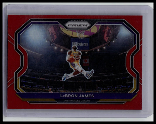 2020-21 Panini Prizm - LeBron James #1 Red Prizm Kobe Tribute /299