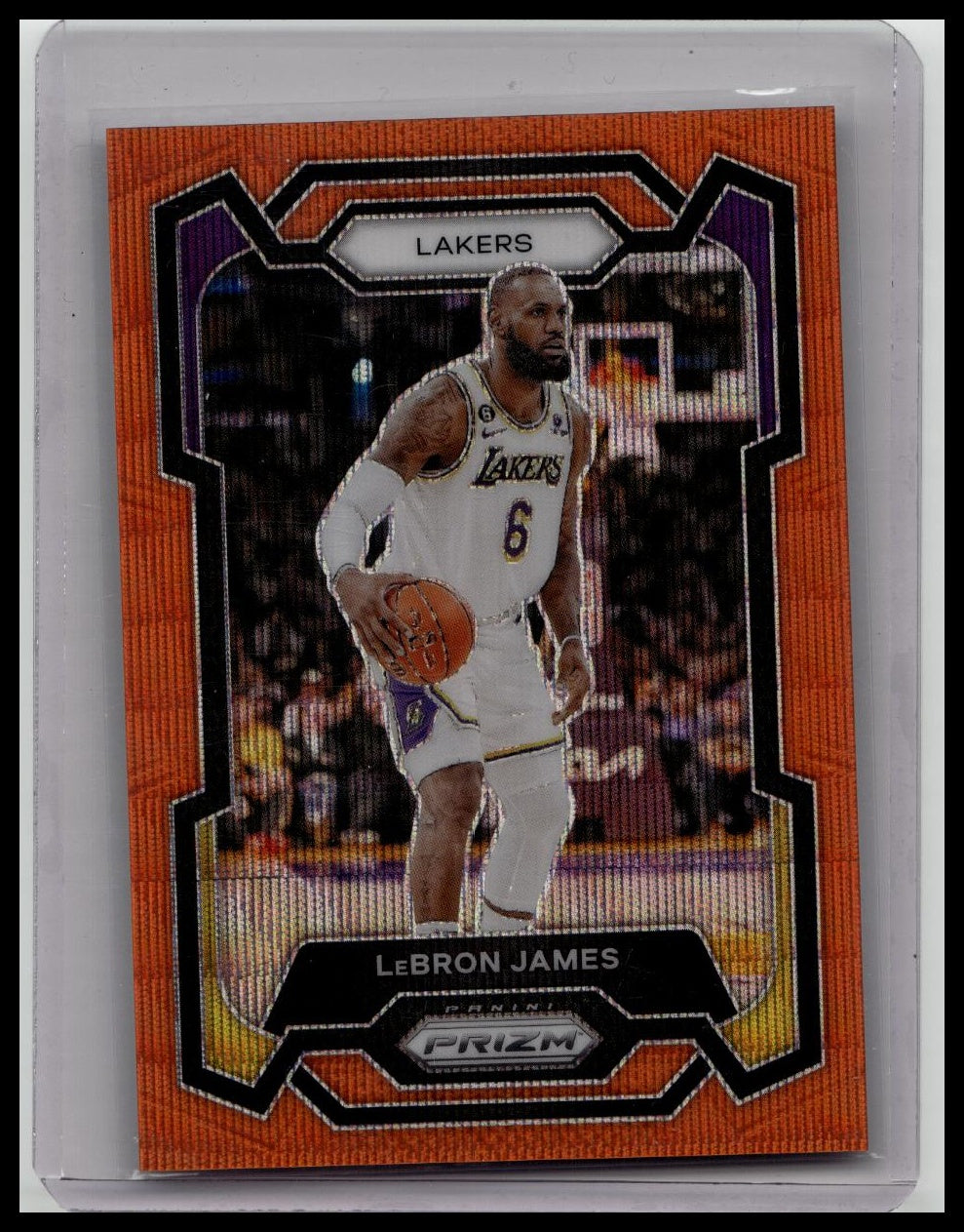 2023-24 Panini Prizm LeBron James #63 Orange Wave /60