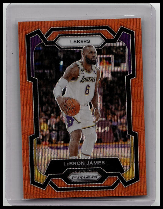 2023-24 Panini Prizm LeBron James #63 Orange Wave /60