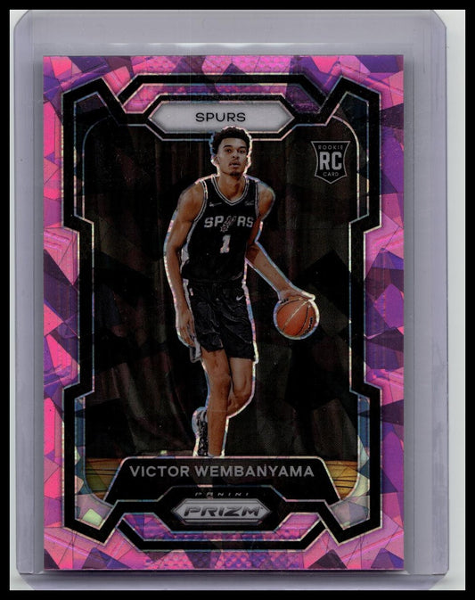VICTOR WEMBANYAMA 2023 24 PANINI PRIZM BASKETBALL SP PINK ICE PRIZM ROOKIE RC