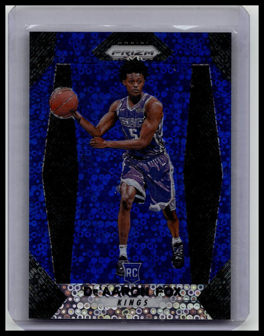 2017-18 Prizm De'Aaron Fox Rookie Fast Break Blue Prizm /175
