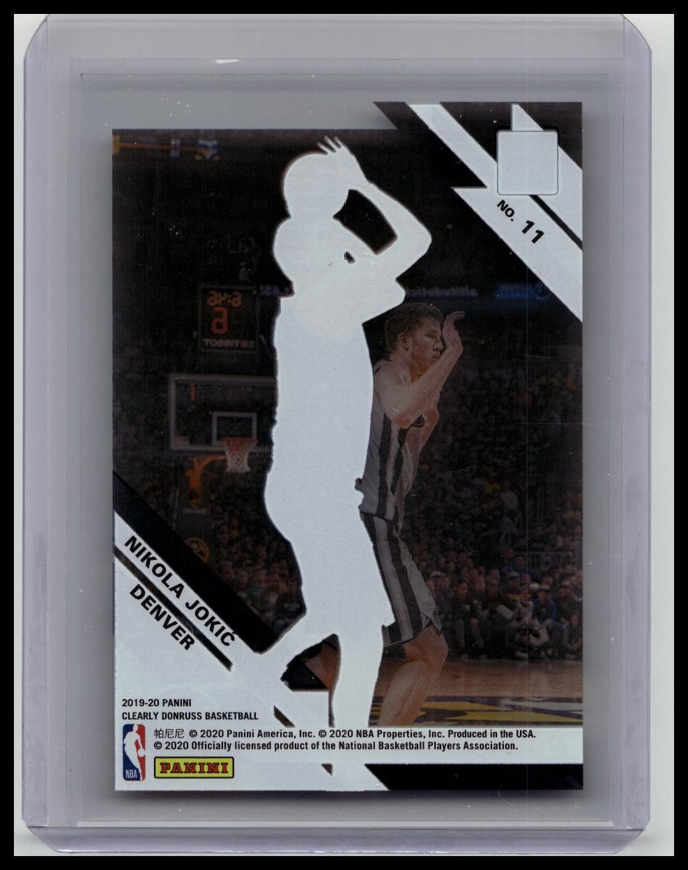 2019-20 Panini Clearly Donruss Blue /99 Nikola Jokic #11