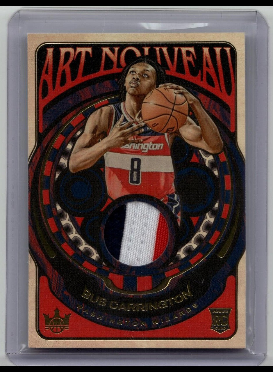 Bub Carrington 2024-25 Panini Court Kings Patch Art Nouveau RC #AN-BCR