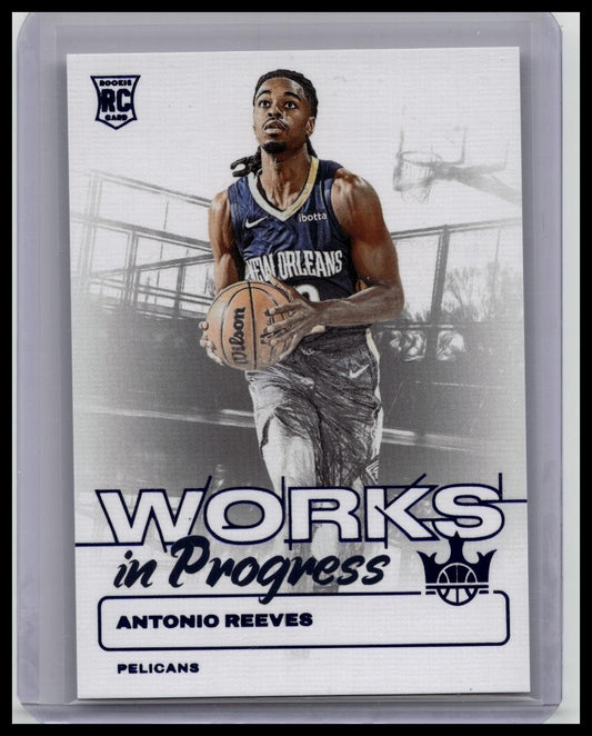 2024-25 Panini Court Kings Antonio Reeves Works In Progress RC /25 #24
