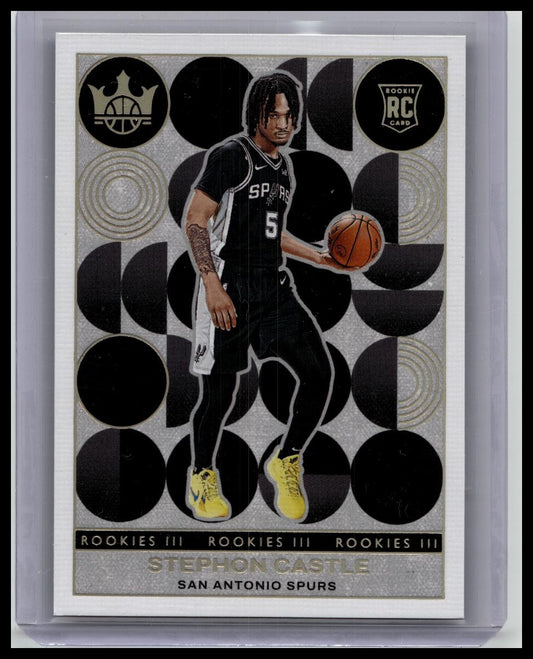 Stephon Castle 2024-25 Panini Court Kings #182 Rookies III Level 3 SSP