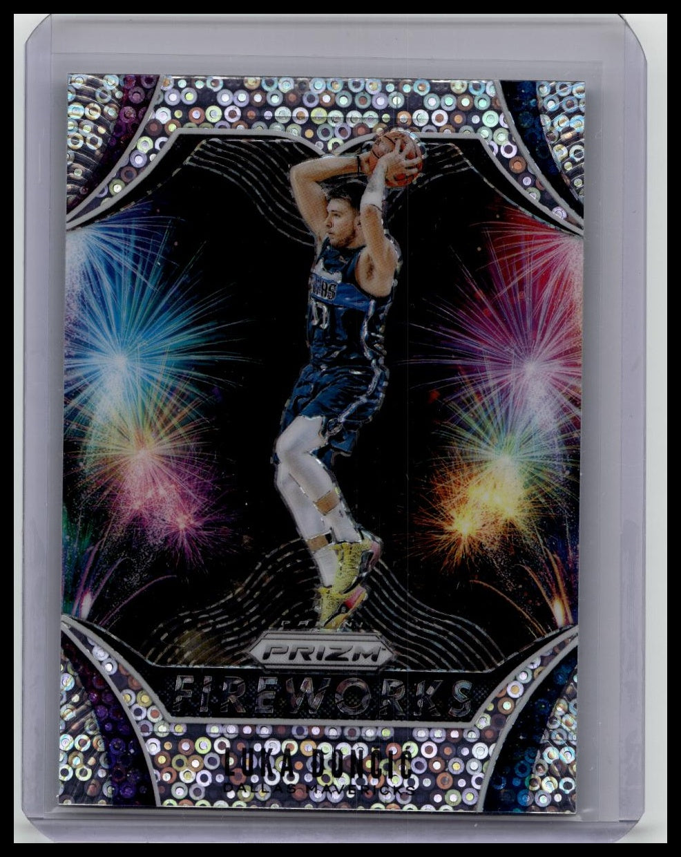 2019-20 Prizm Fast Break Luka Doncic SILVER DISCO Fireworks #22
