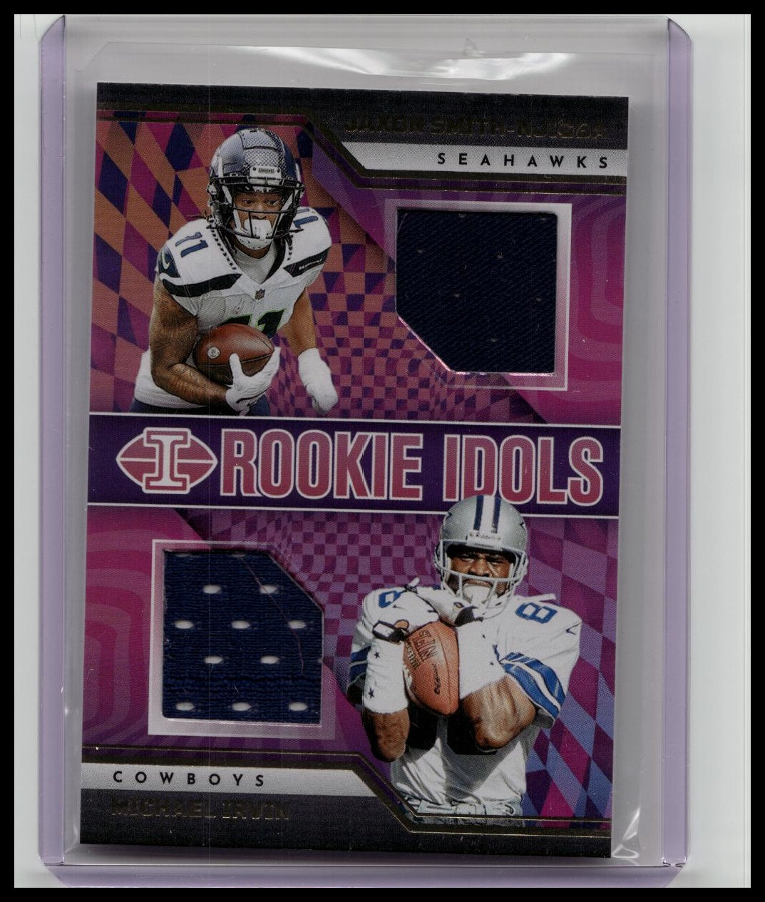 2023 Panini Illusions PATCH Jaxon Smith-Njigba Michael Irvin Rookie Idols Relic