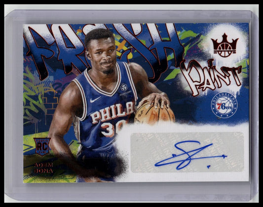2024-25 Panini Court Kings Adem Bona Fresh Paint RC Ruby Auto /99