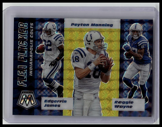 2020 Panini Mosaic Flea Flicker Mosaic Prizm Manning/James/Wayne #'d /20 SSP