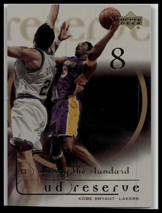 2000-01 UD Reserve Setting the Standard #SS3 Kobe Bryant LAKERS INSERT