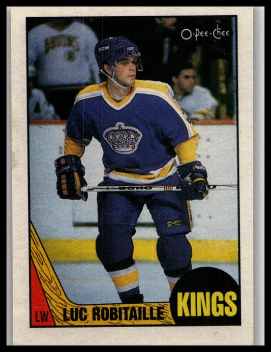 1987-88 O-Pee-Chee Rookie Luc Robitaille #42 Los Angeles Kings