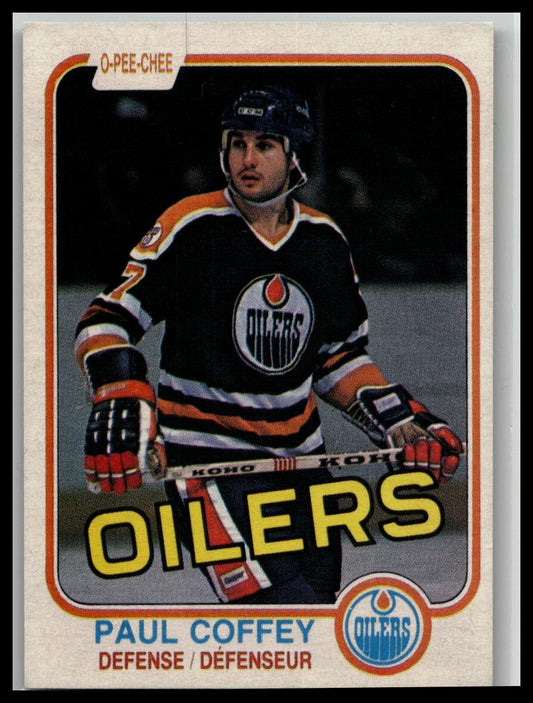 1981-82 O-Pee-Chee Paul Coffey #111 Rookie RC HOF