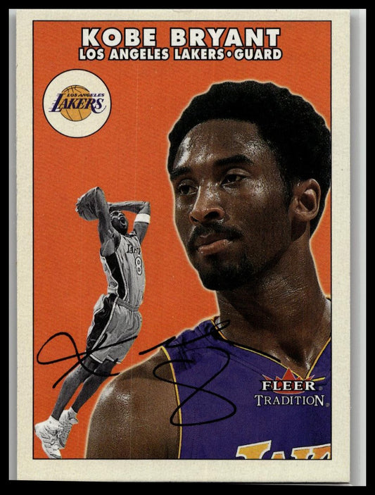 2000-01 Fleer Tradition Kobe Bryant Los Angeles Lakers #125