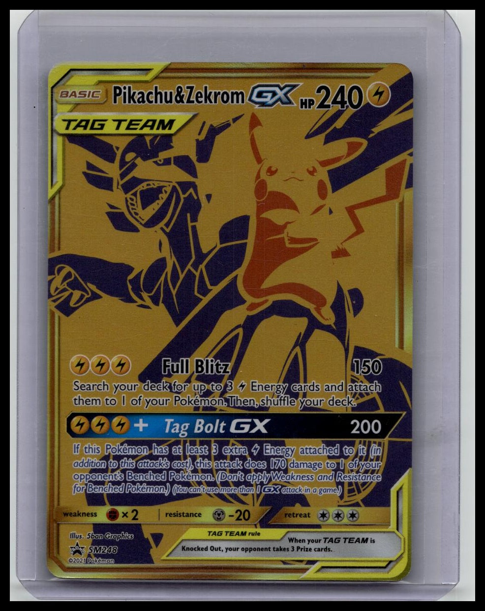 Pikachu & Zekrom GX #SM248 Pokemon Promo