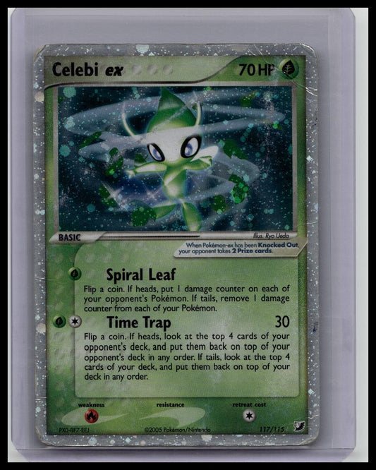 Celebi EX 117/115 Ex Unseen Forces 2005 Holo Secret Rare Pokemon TCG