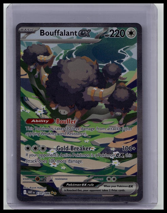 POKEMON WHITE FLARE BOUFFALANT EX SIR 170/086