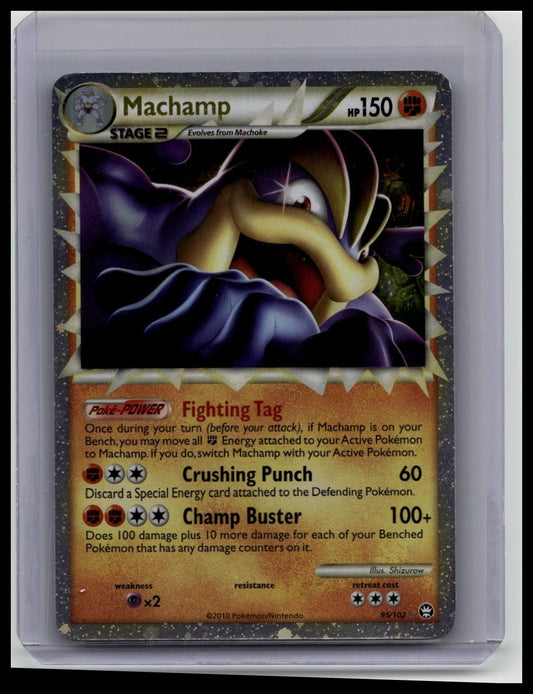 Pokemon TCG Card HGSS Triumphant Machamp Prime 95/102 Holo Ultra Rare