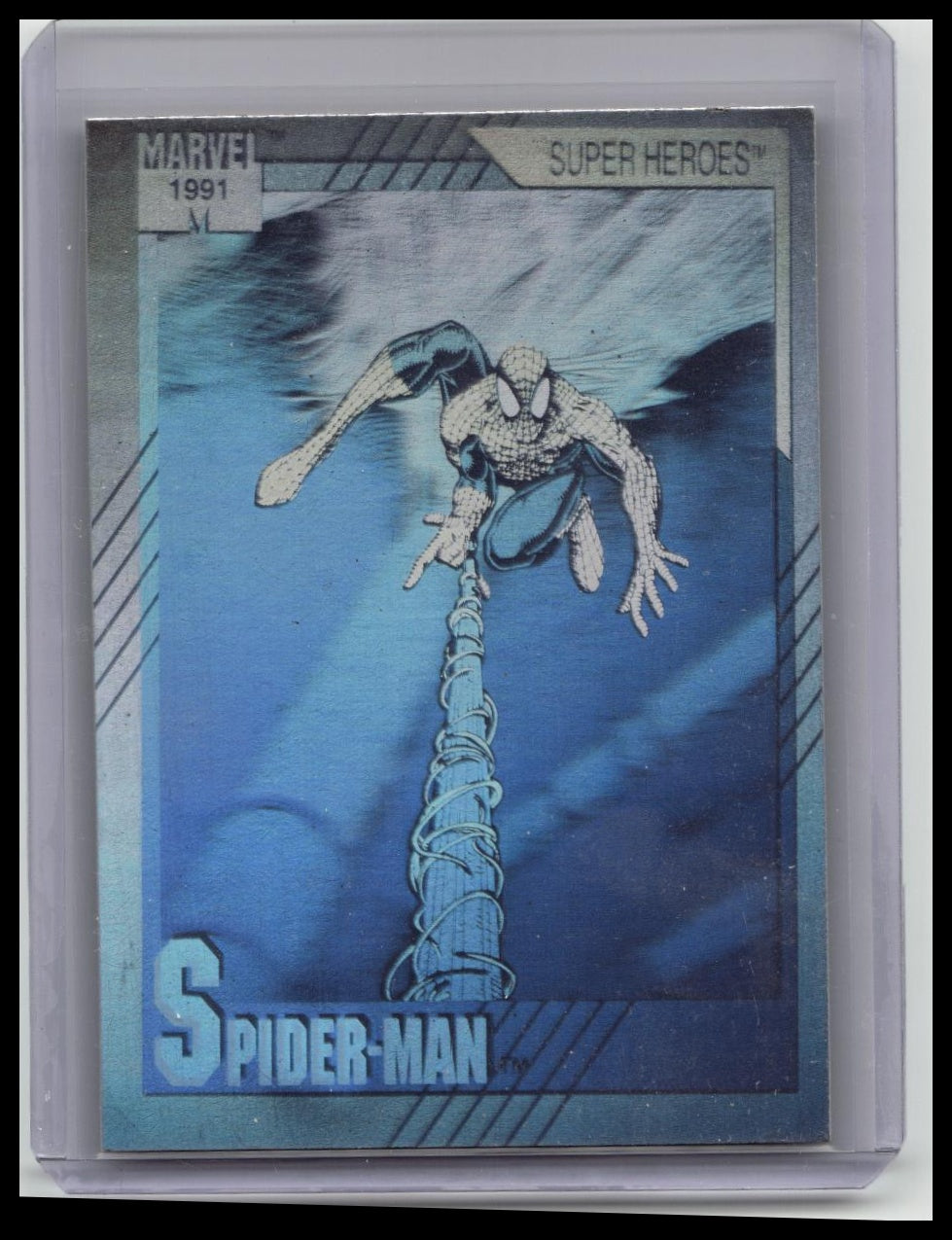 Marvel Universe - 1991 Impel: Hologram H-1 Spider-Man Card