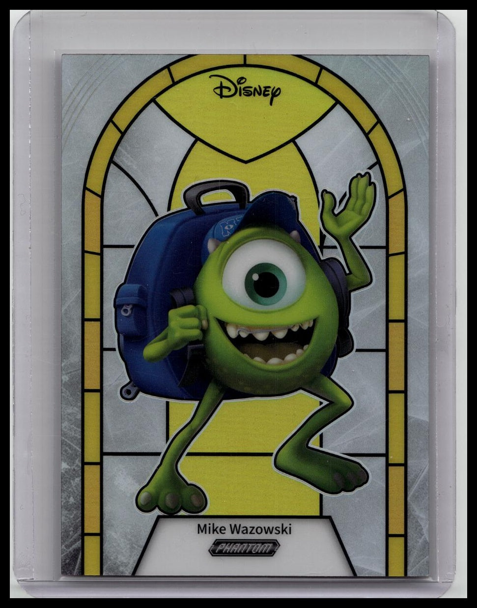 2025 Kakawow Phantom Disney Mike Wazowski Stained Glass Gold /10