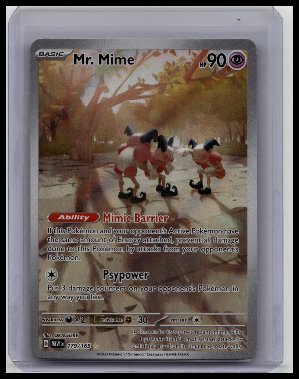 Pokemon TCG - Mr. Mime - MEW 179/165 SV151 - Illustration Rare
