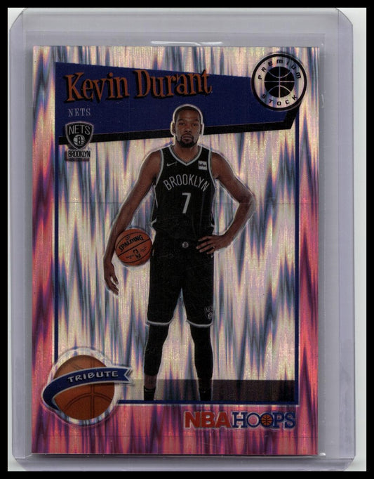 Kevin Durant 2019-20 Hoops Premium Tribute Prizm /25 #284