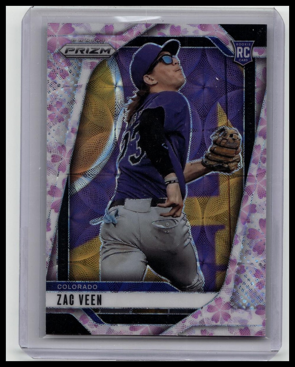 2025 Panini Prizm Zac Veen Cherry Blossom #'d 1/20 Rockies