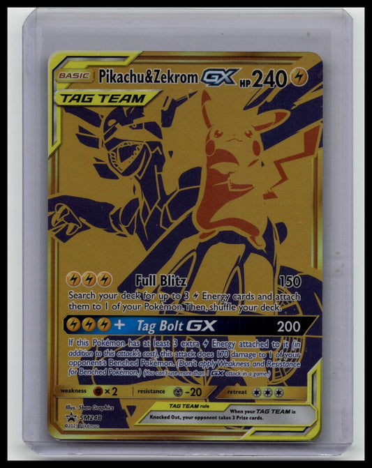 Pikachu & Zekrom GX SM248 Black Star Promo - Pokemon Sun & Moon Premium Coll.