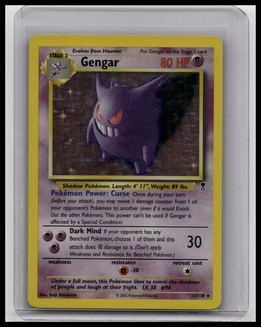 2002 POKEMON LEGENDARY COLLECTION #11/110 GENGAR HOLO