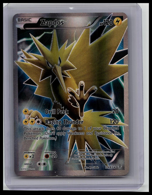 Pokemon Card Zapdos Full Art FA XY Generations 29/83
