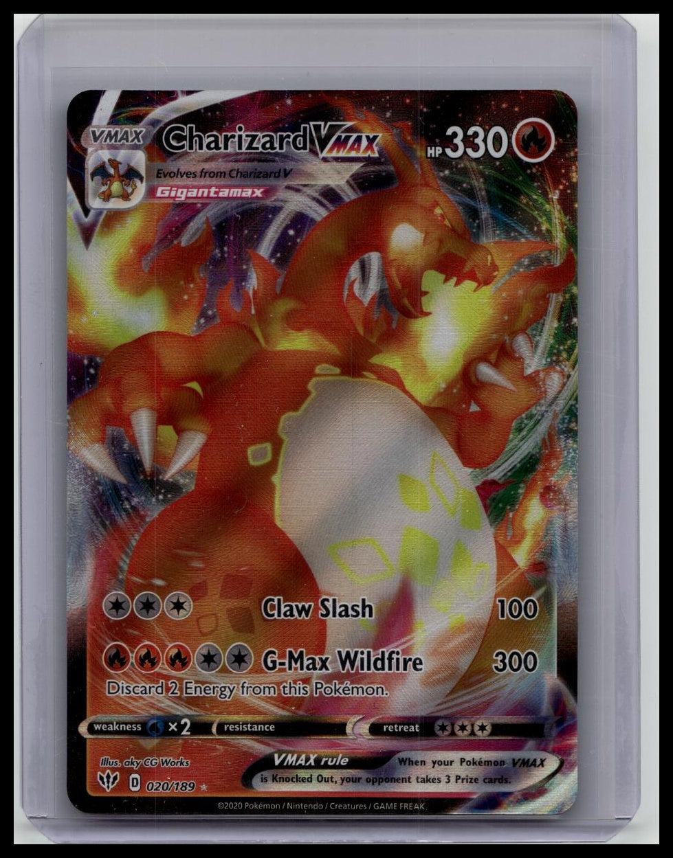 Charizard VMAX 020/189 Darkness Ablaze Pokemon Card – Great American ...