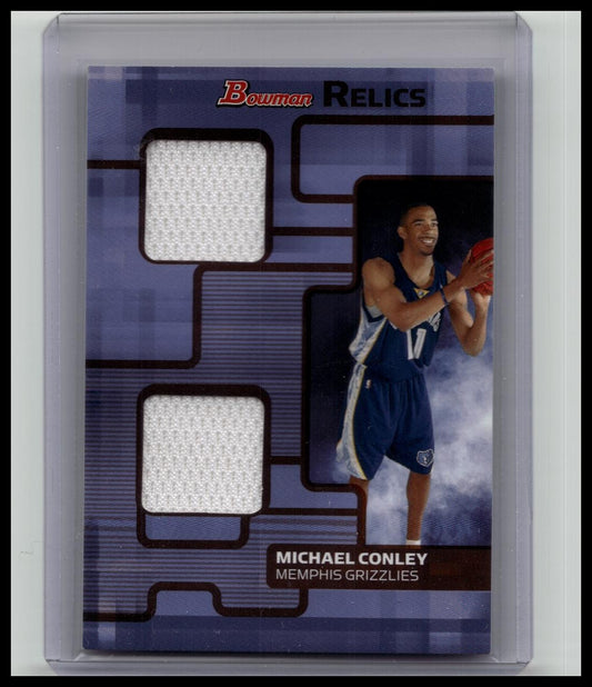 2007 Bowman Draft Picks & Stars Relics Double /50 Mike Conley Rookie RC