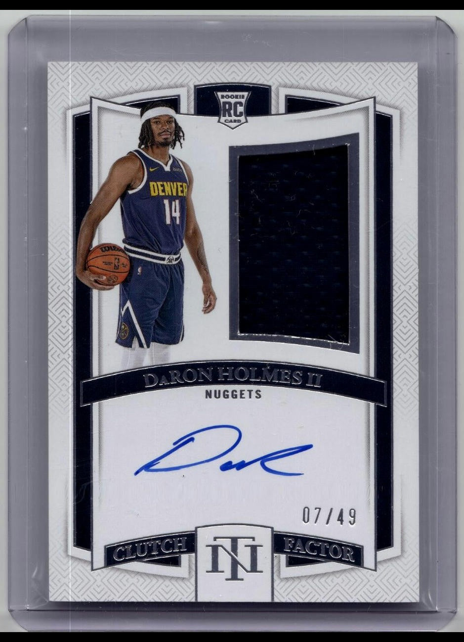 2024-25 National Treasures DaRon Holmes II RC Clutch Factor Patch Auto RJA /49