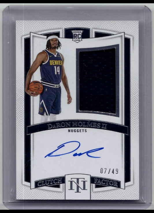 2024-25 National Treasures DaRon Holmes II RC Clutch Factor Patch Auto RJA /49