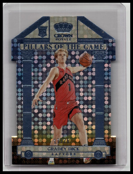 2023-24 Panini Crown Royale Gradey Dick Pillars of the Game Blue /75