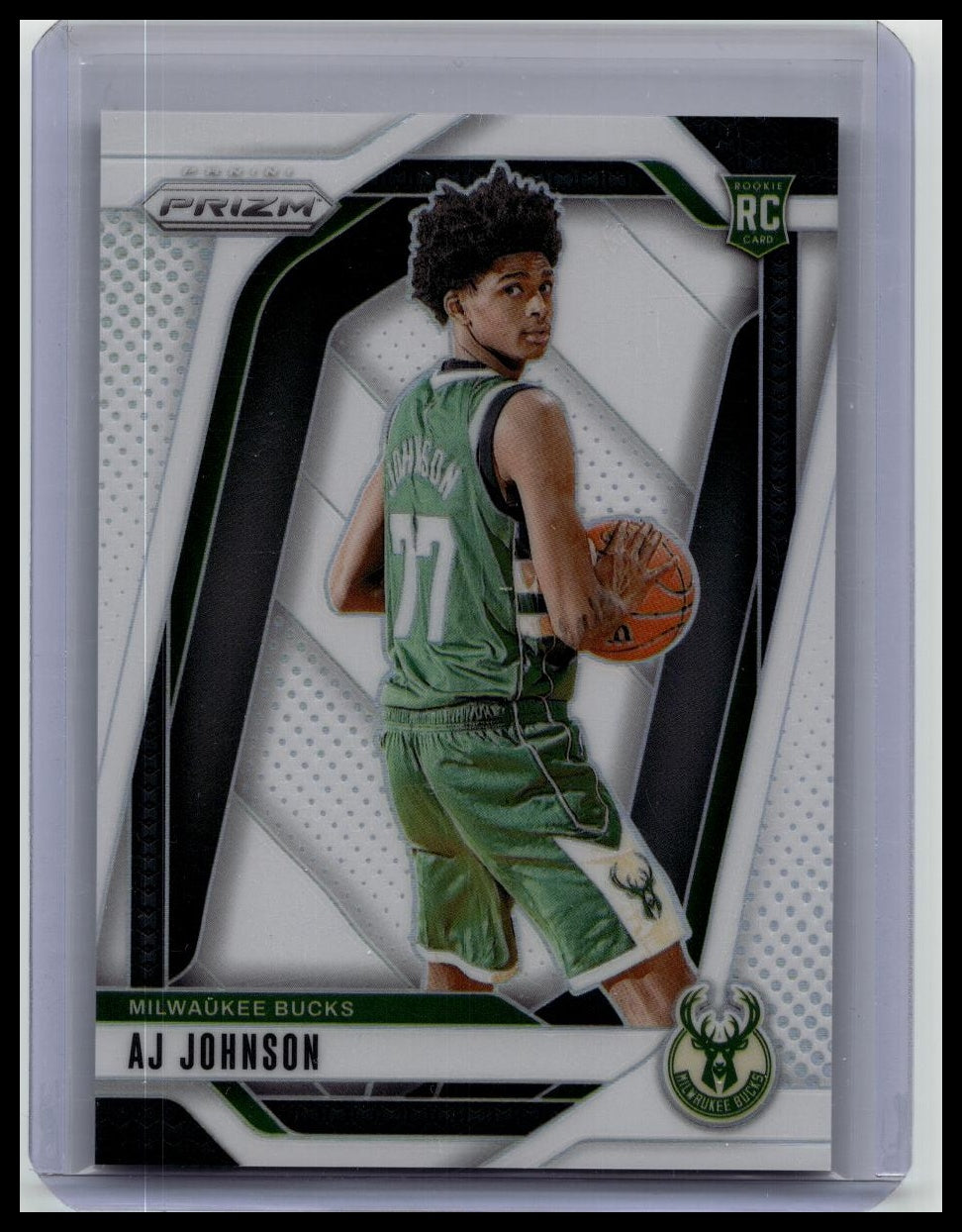 2024-25 Panini Prizm AJ Johnson #251 RC Rookie White /175
